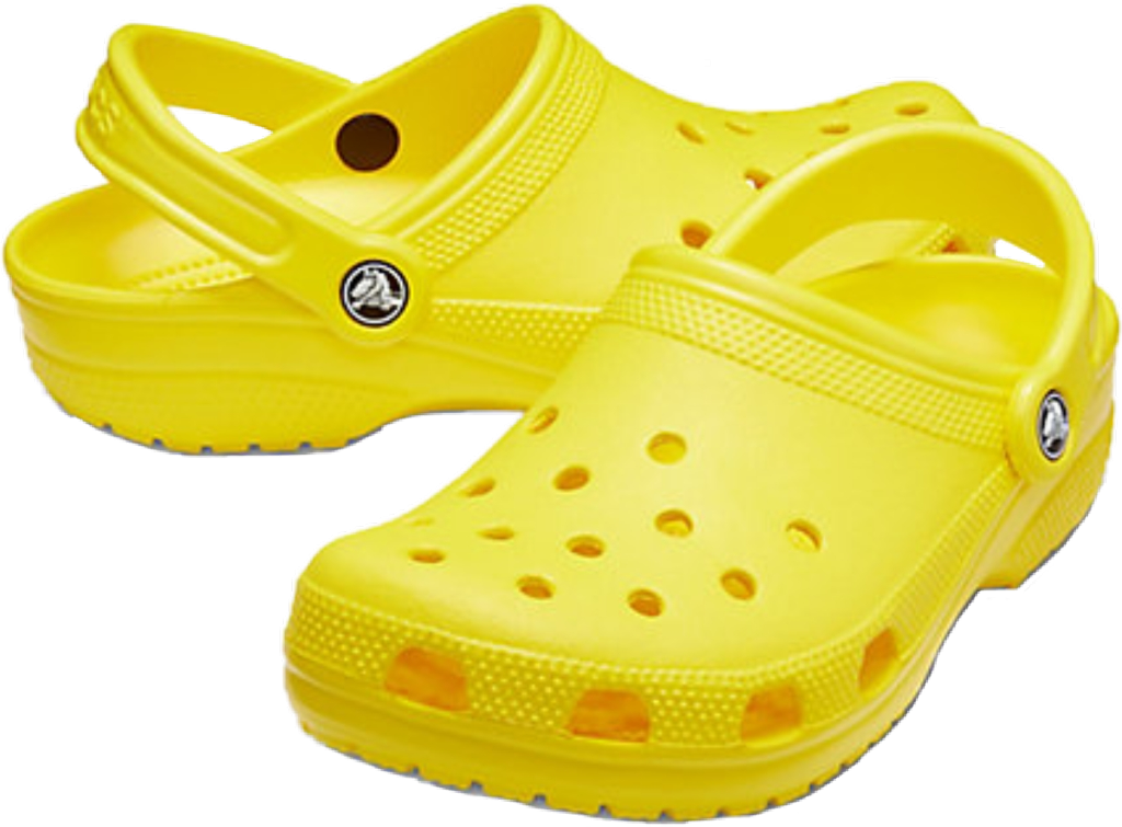 #crocs #yellowcrocs #yellow #yellowaesthetic #shoes - Yellow Crocs Transparent Background, HD Png Download PNG with transparent background