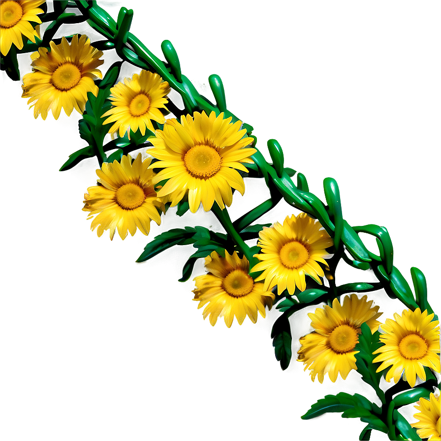 Yellow Daisy Chain Link Png 18