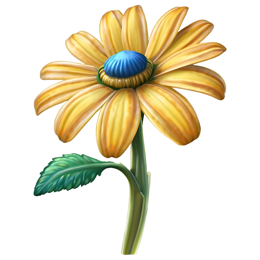 Yellow Daisy Fantasy Style Png 06292024