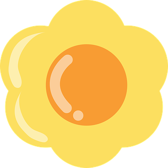 Yellow Daisy Graphic PNG with transparent background