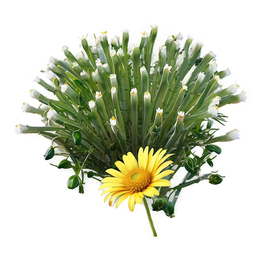 Yellow Daisy In Landscape Png Dfe