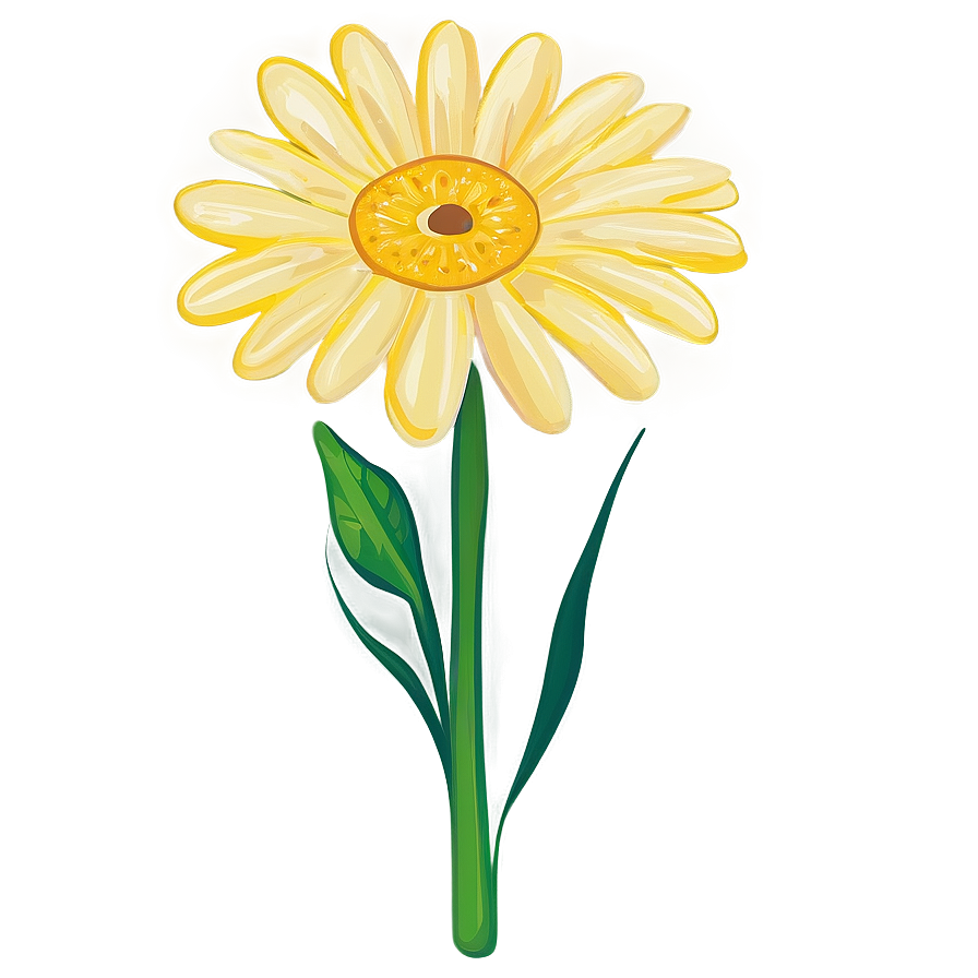 Yellow Daisy Vector Art Png Ape