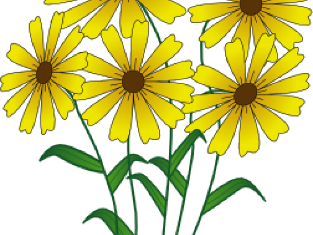 Yellow Flower Clipart Spring Flower - Flower Png Cartoon Clipart, Transparent Png PNG with transparent background