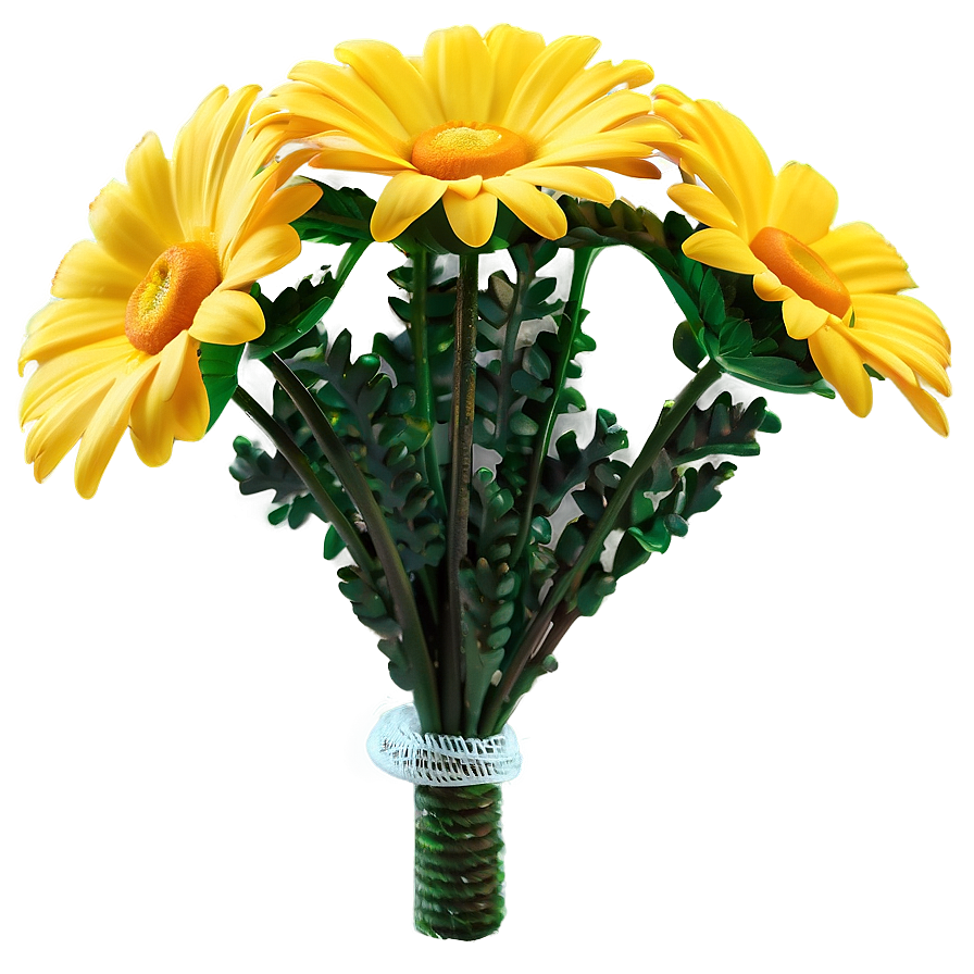 Yellow Daisy Wedding Decoration Png Xhm82