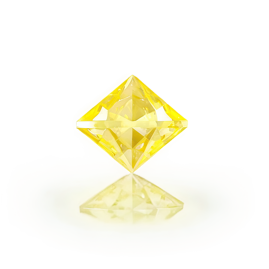 Yellow Diamond In 3d Png 15