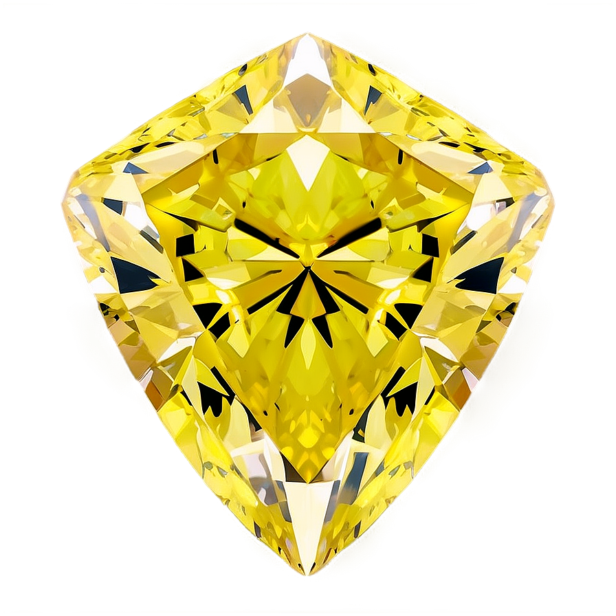 Yellow Diamond On White Background Png 06292024