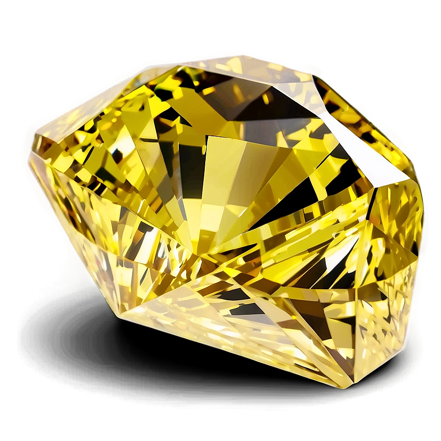 Yellow Diamond On White Background Png Pkl26