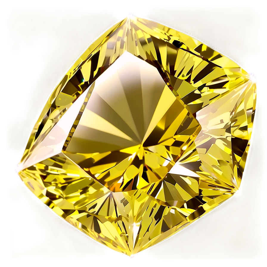 Yellow Diamond With Sparkles Png Seb