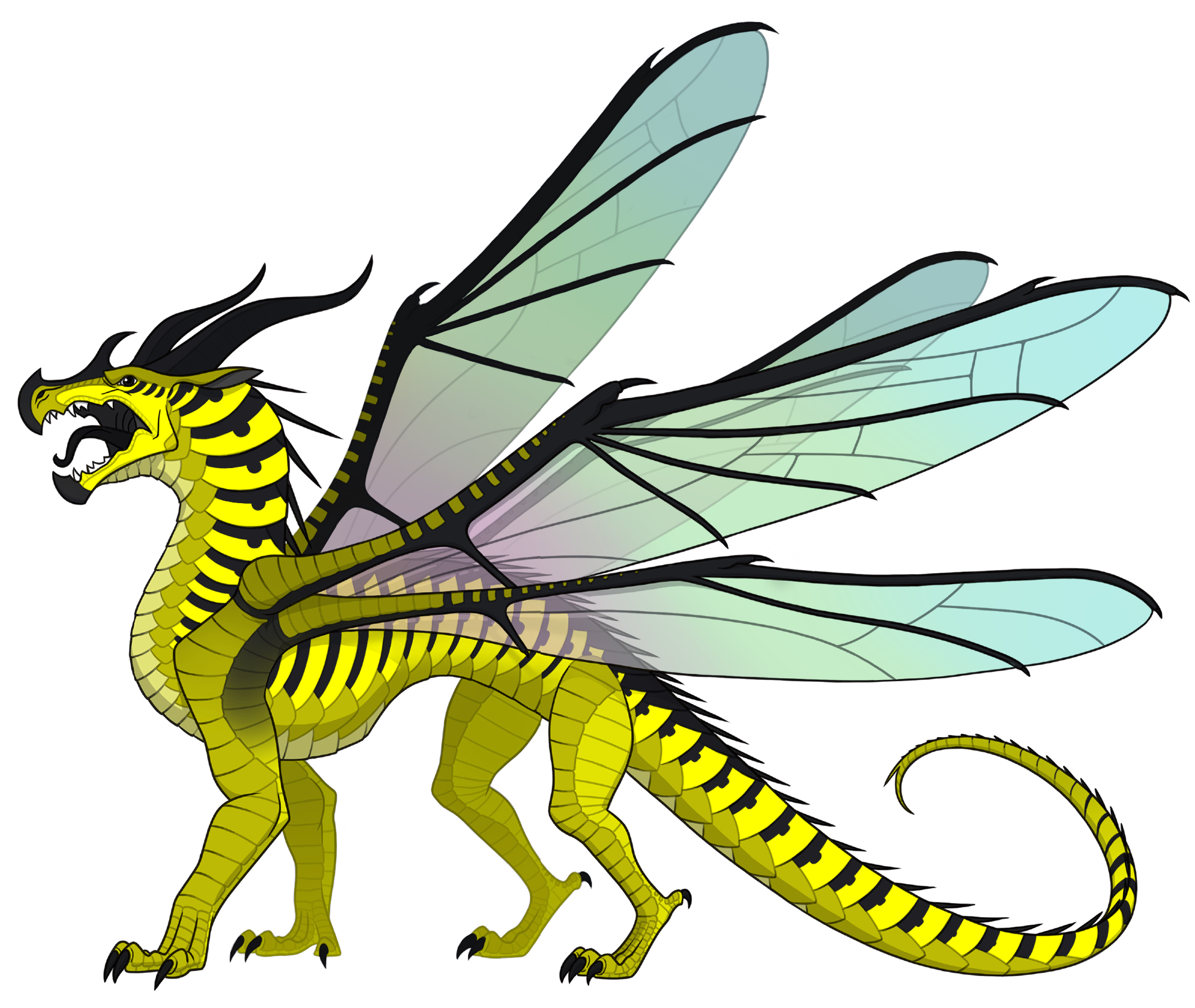 Yellow Dragon Illustration Wings Of Fire