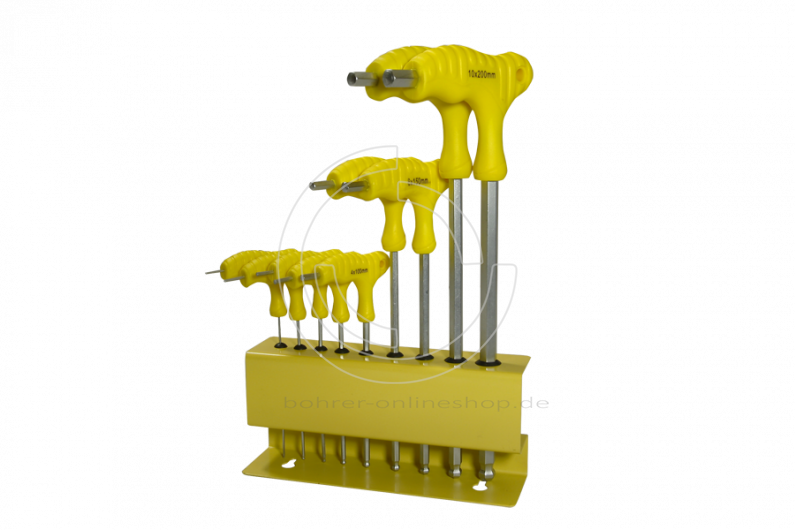 Yellow Drill Bit Set Display