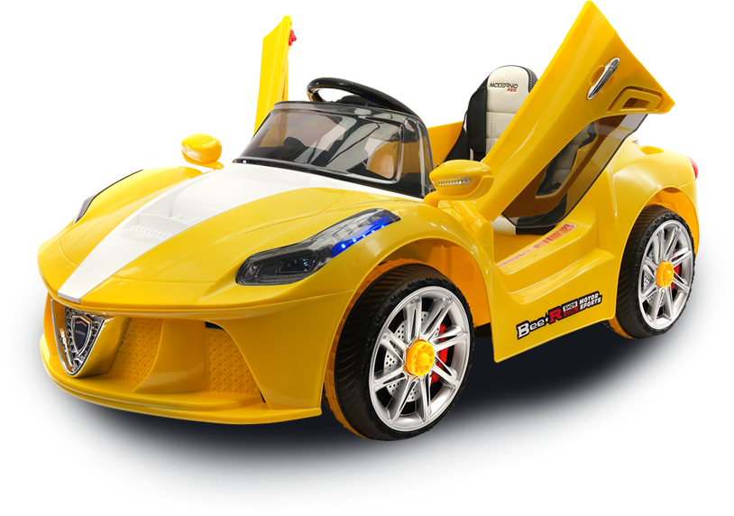 Yellow Electric Toy Sports Car