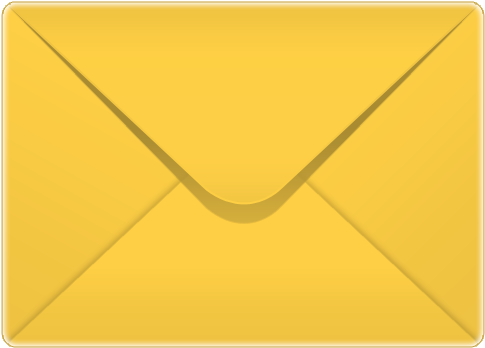 Yellow Envelope Icon PNG image with a transparent background, free high-resolution download