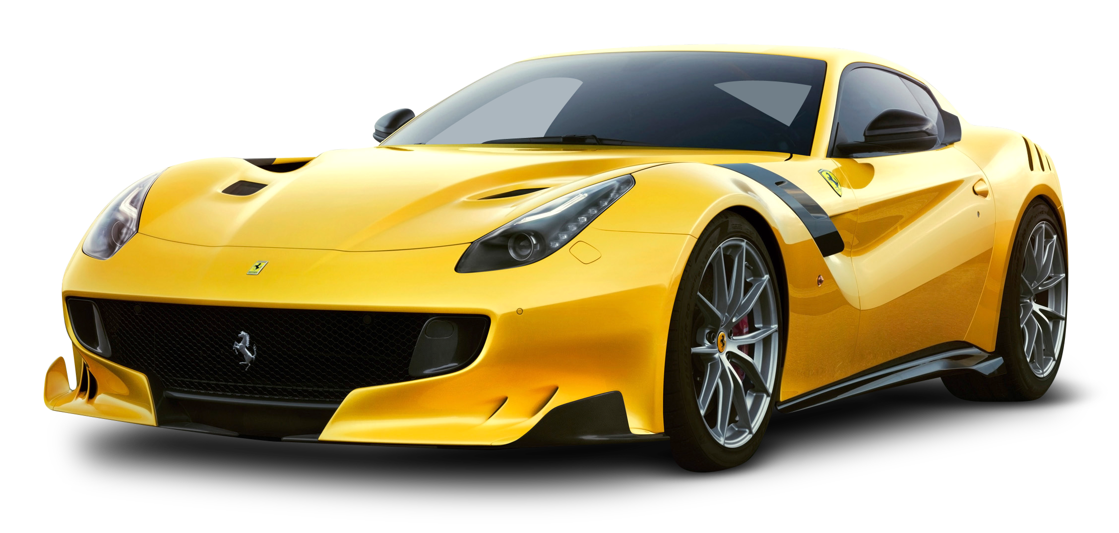 Yellow Ferrari Sports Car