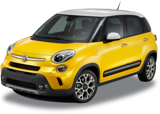 Yellow Fiat500 L Crossover