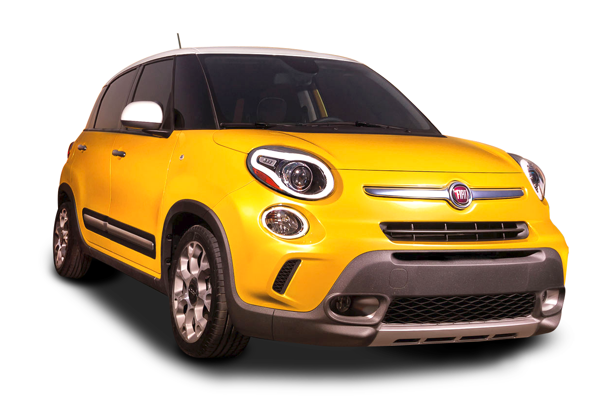 Yellow Fiat500 X Crossover S U V