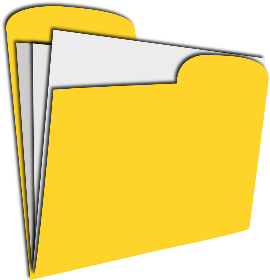 Yellow File Folder Icon