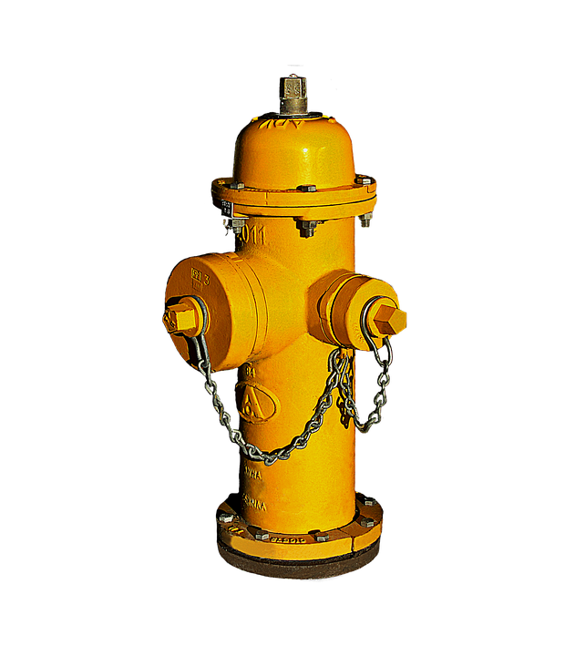 Yellow Fire Hydrant Isolated