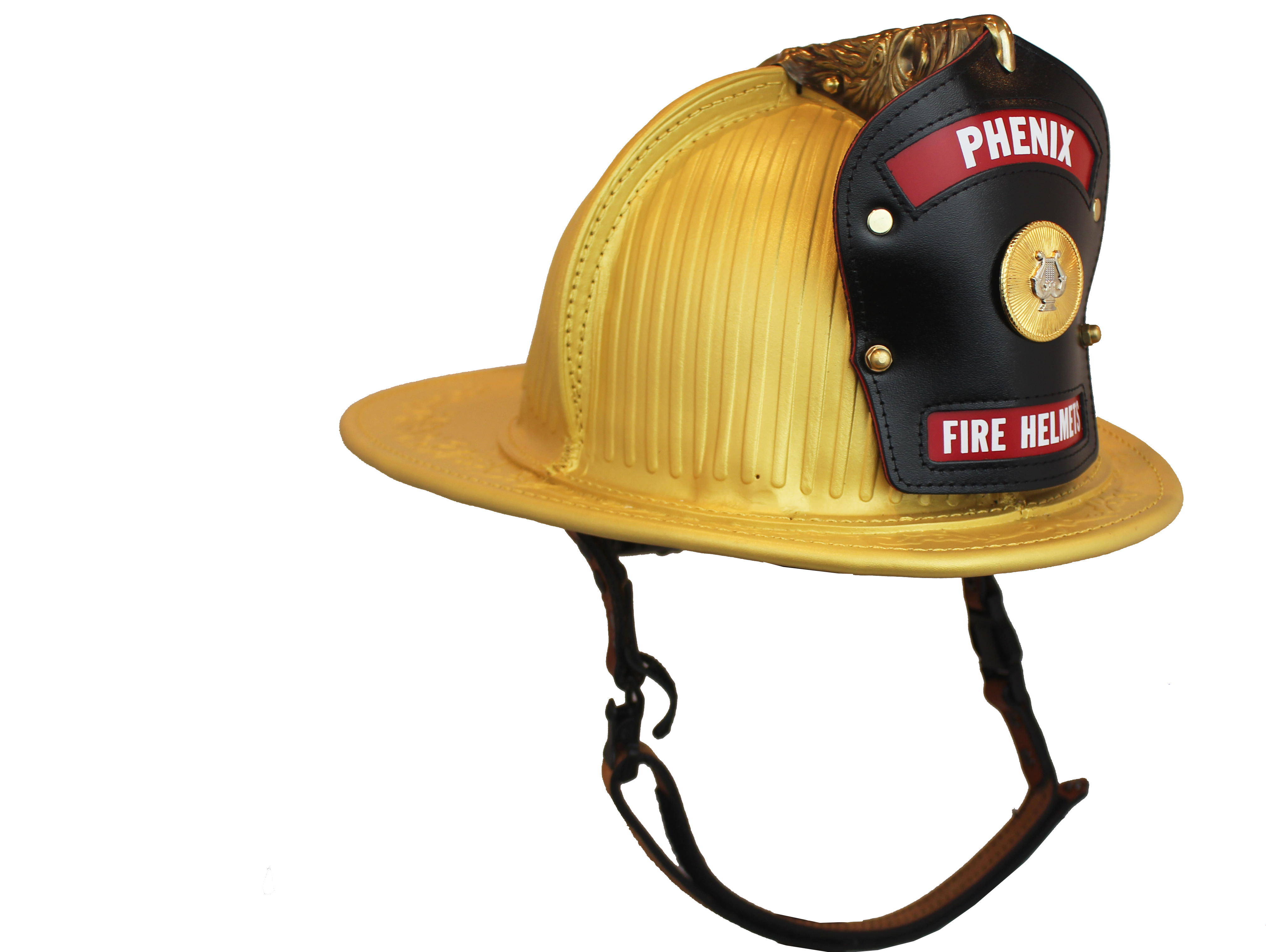 Yellow Firefighter Helmet Profile