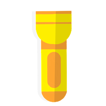 Yellow Flashlight Icon