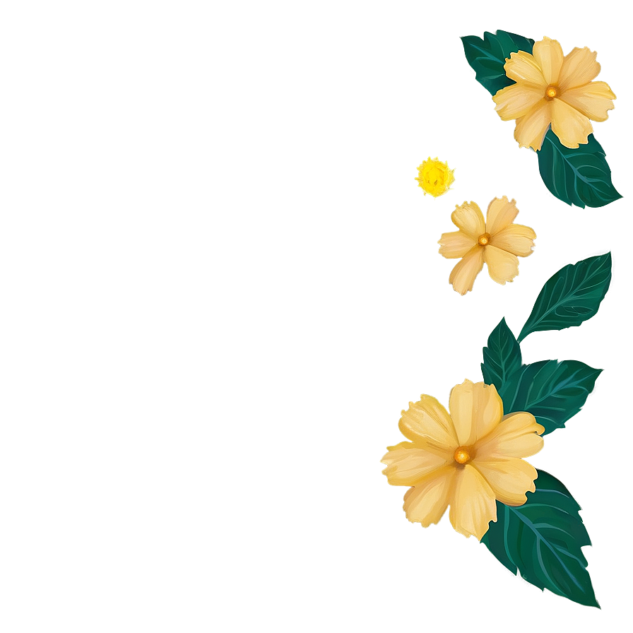 Yellow Flower Background Png Cxf