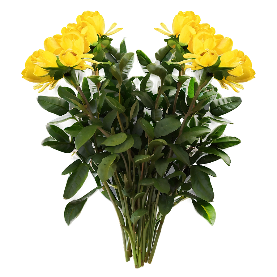 Yellow Flower Bouquet Png Tcu