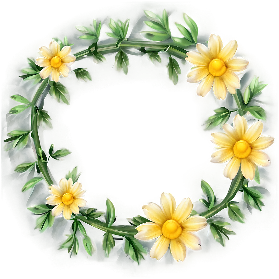 Yellow Flower Frame Png Kiv86