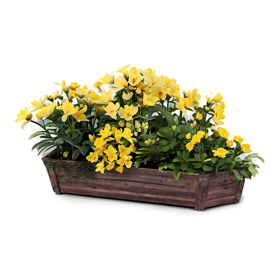 Yellow Flower Garden Png 78