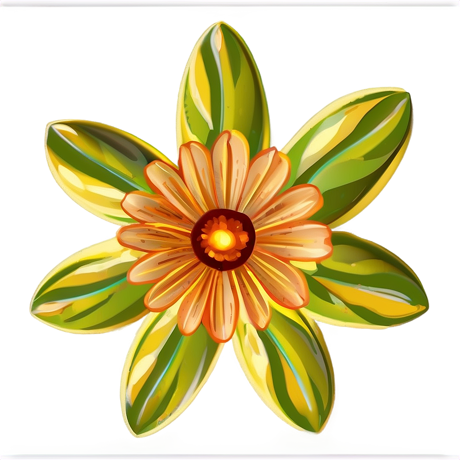 Yellow Flower Illustration Png 67