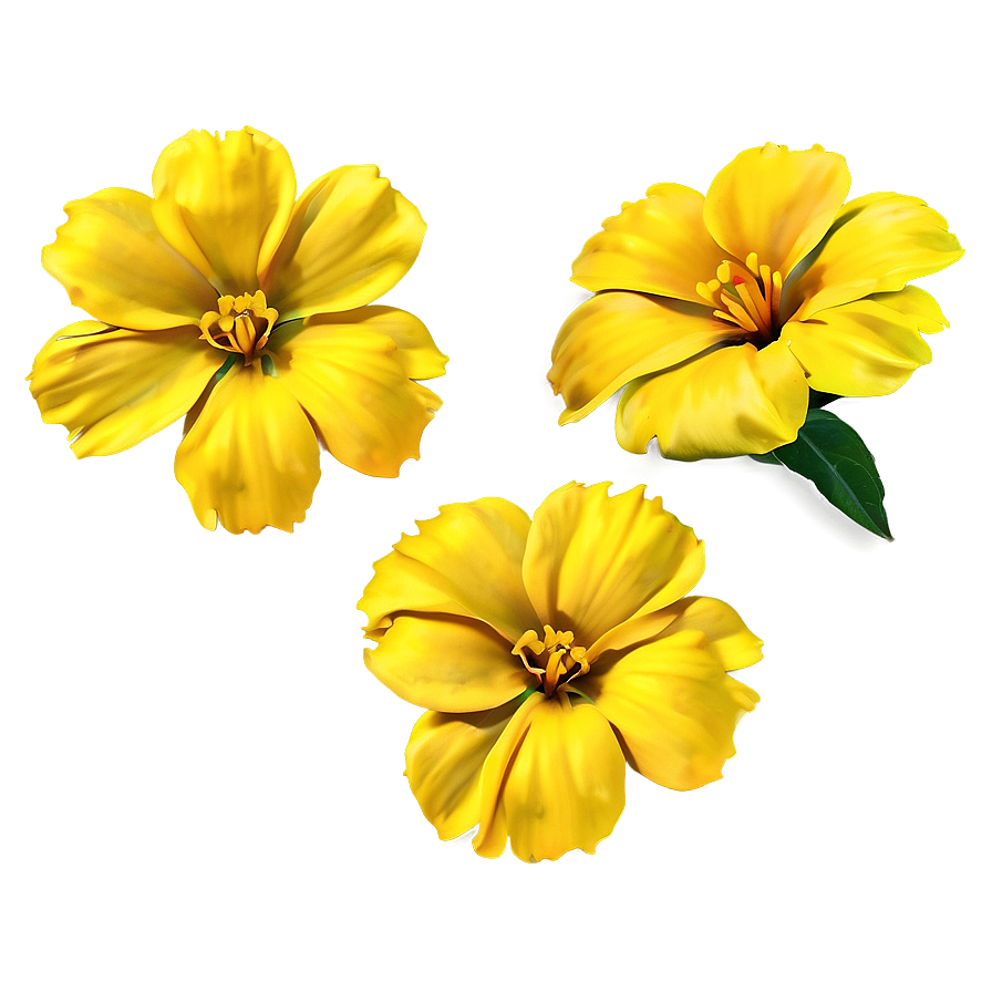 Yellow Flower Petals Png Gec33