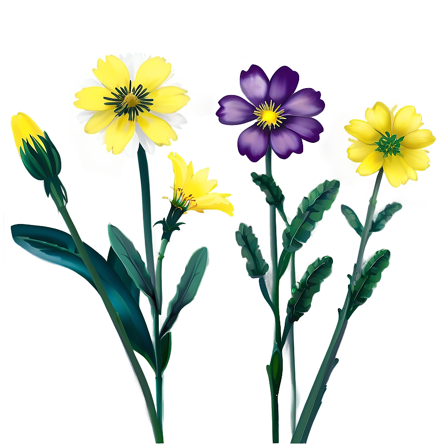 Yellow Flower Wallpaper Png 06122024