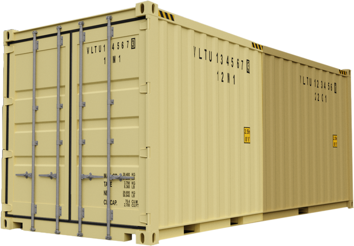 20 Fuß Container Png, Transparent Png PNG with transparent background