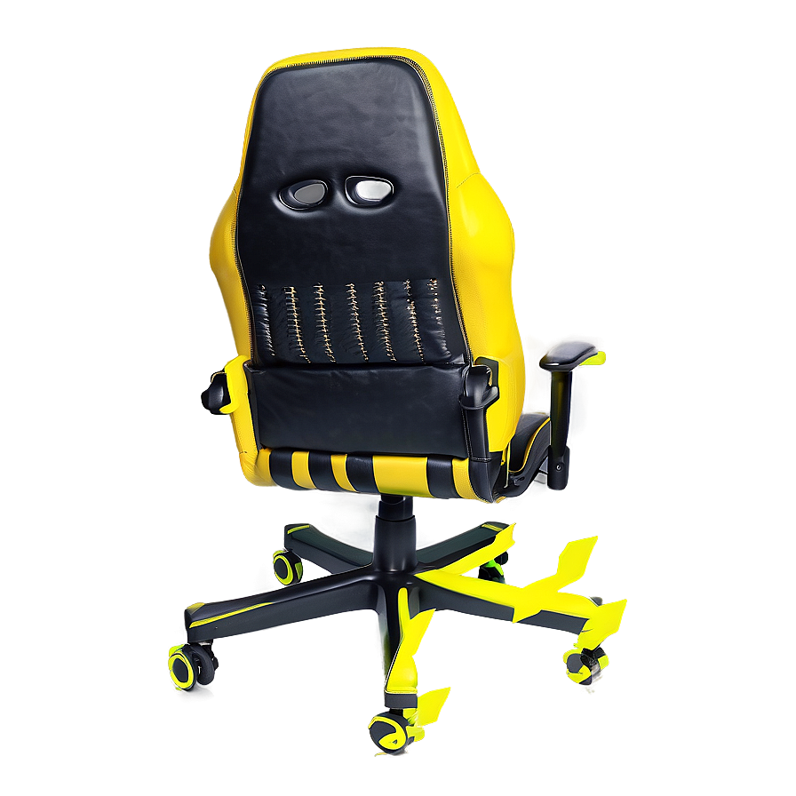 Yellow Gamer Chair Png 57