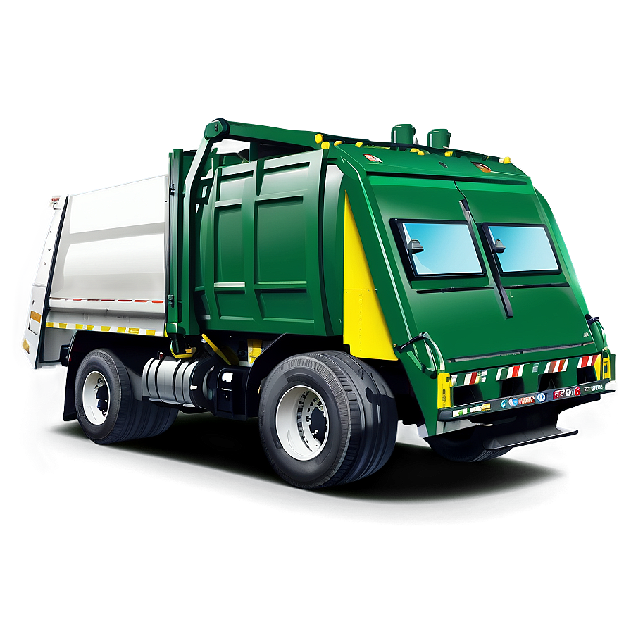 Yellow Garbage Truck Png 06202024