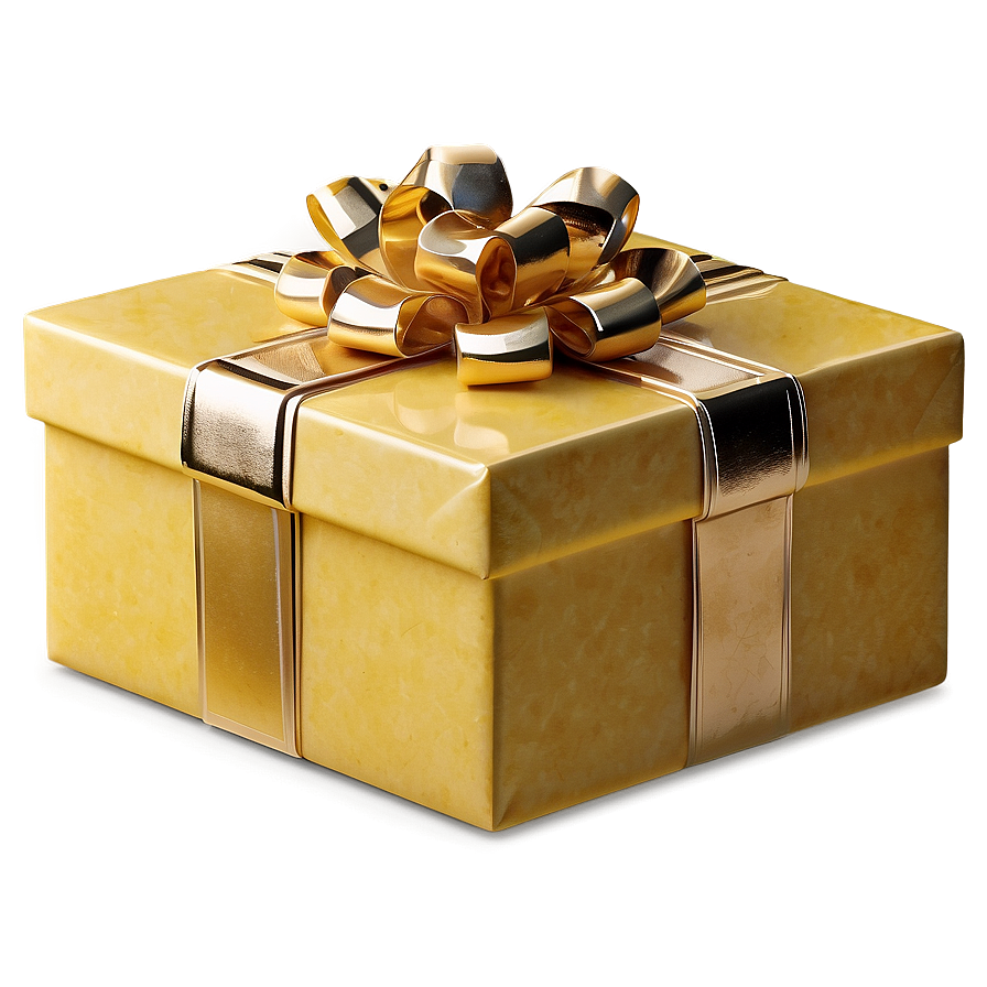 Yellow Gift Box Png 05252024