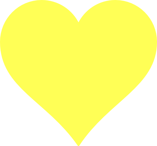 Yellow Heart Transparent Background