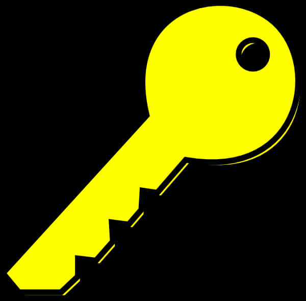 Yellow Key Black Background