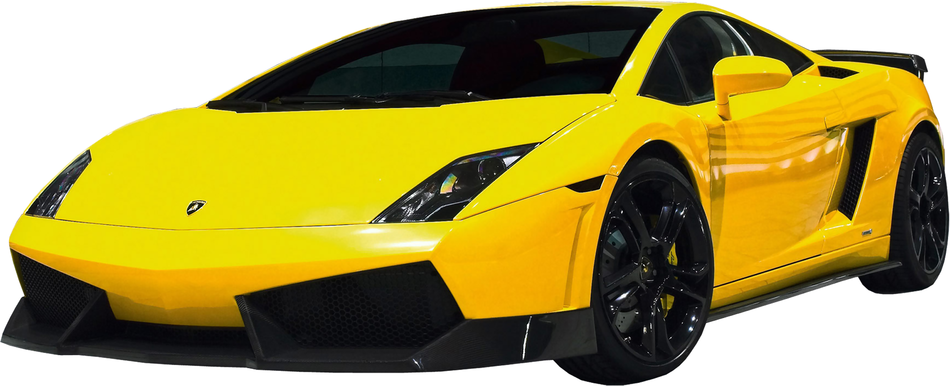 Yellow Lamborghini Gallardo Side View