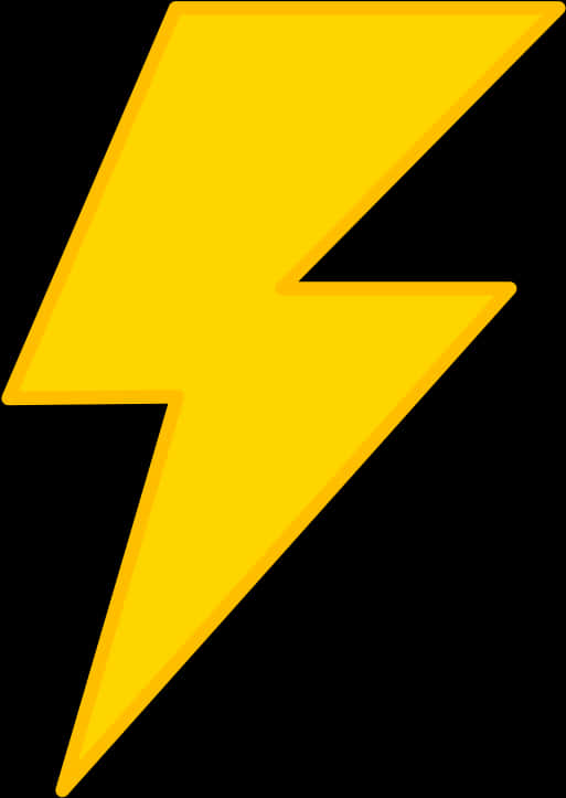 Yellow Lightning Bolt Graphic