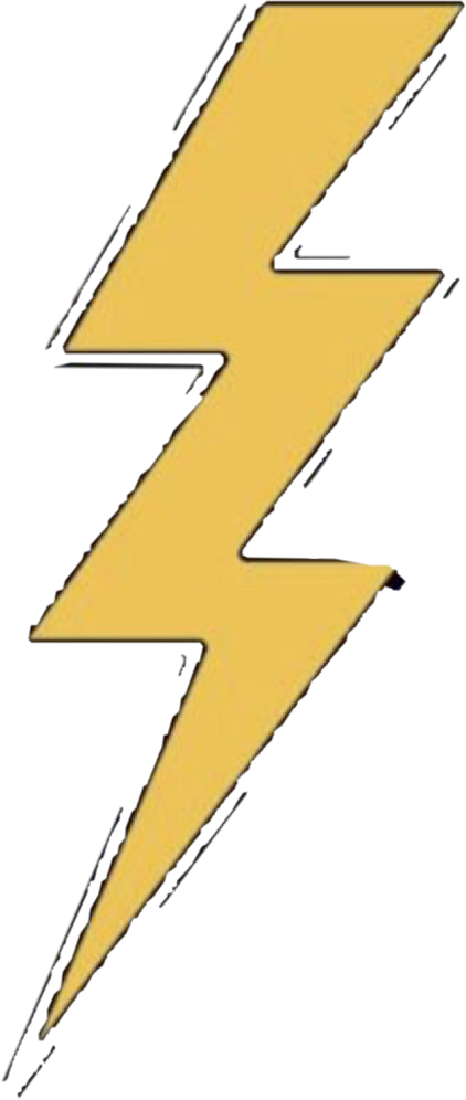 Yellow Lightning Bolt Graphic