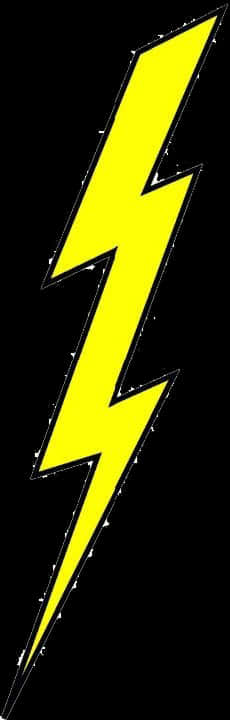 Yellow Lightning Bolt Graphic