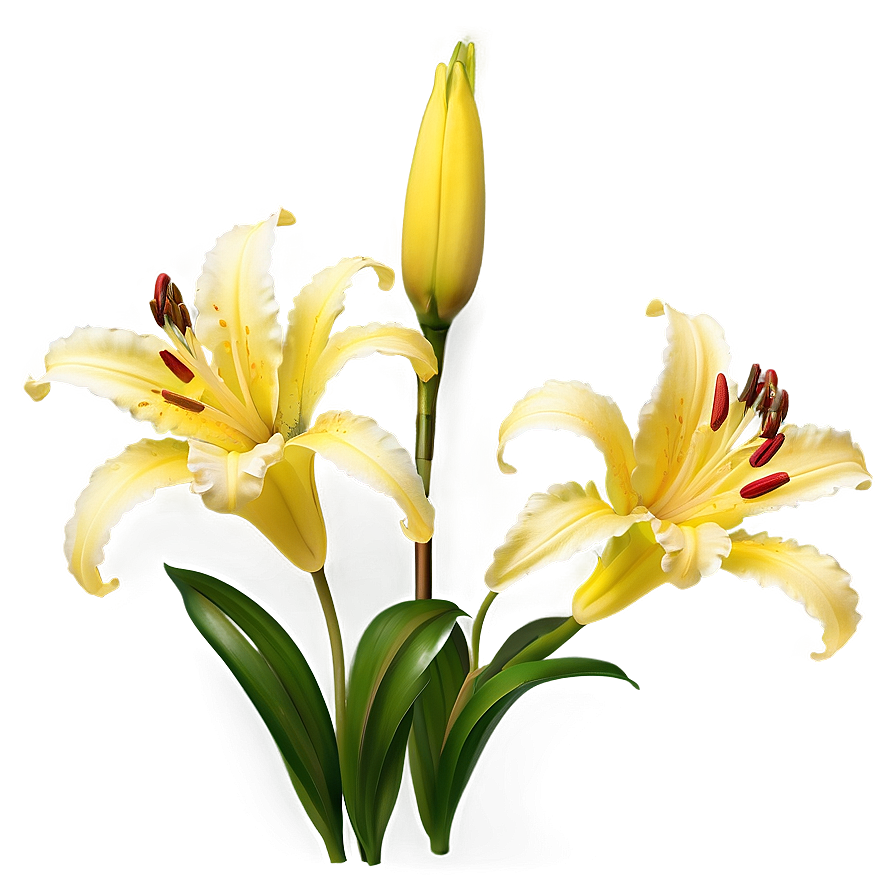 Yellow Lilies Png 51