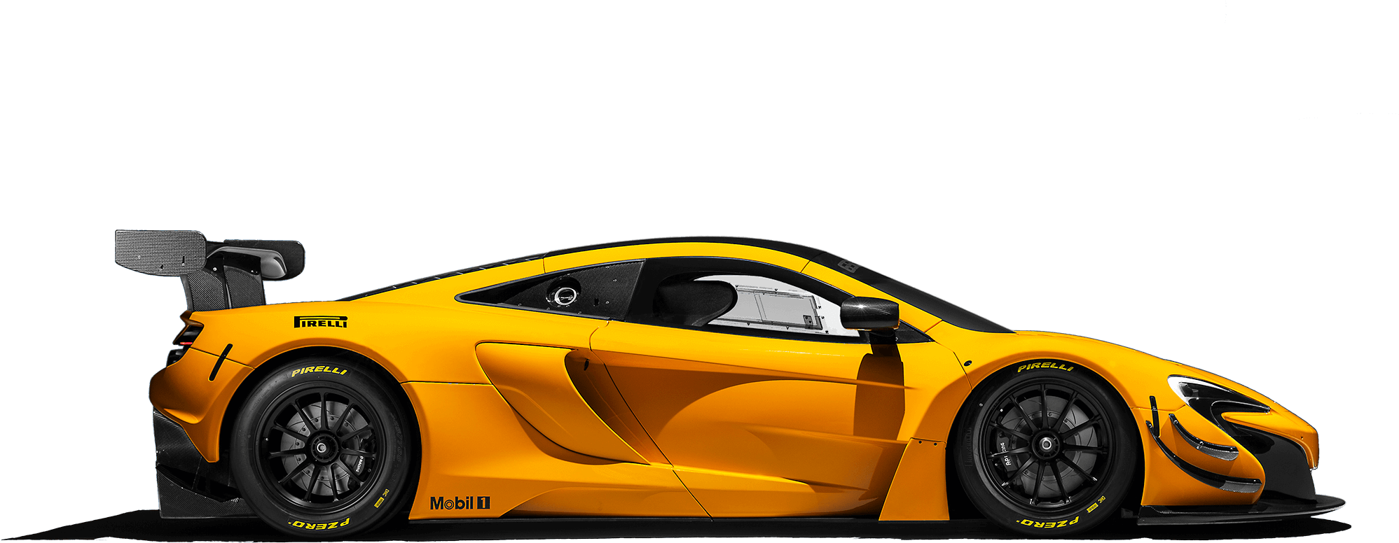 Yellow Mc Laren Side Profile