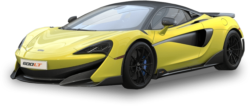 Yellow Mc Laren600 L T Side View