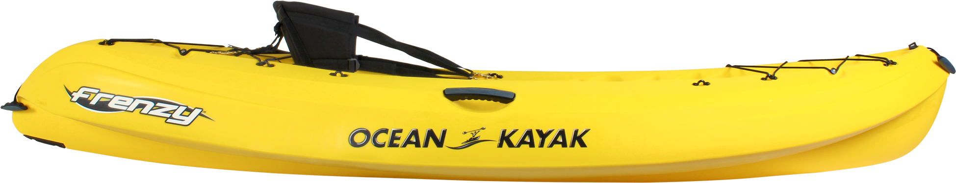 Yellow Ocean Kayak Frenzy Model PNG with transparent background