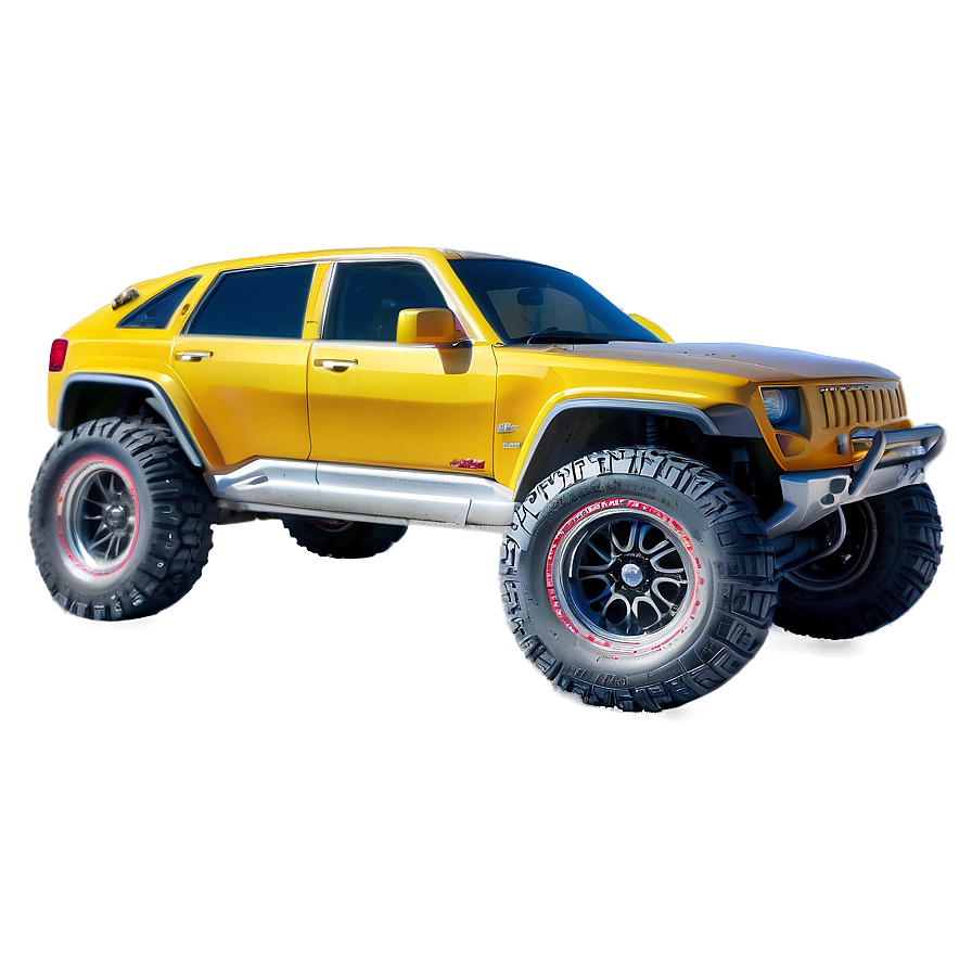 Yellow Off-road Car Png 06292024