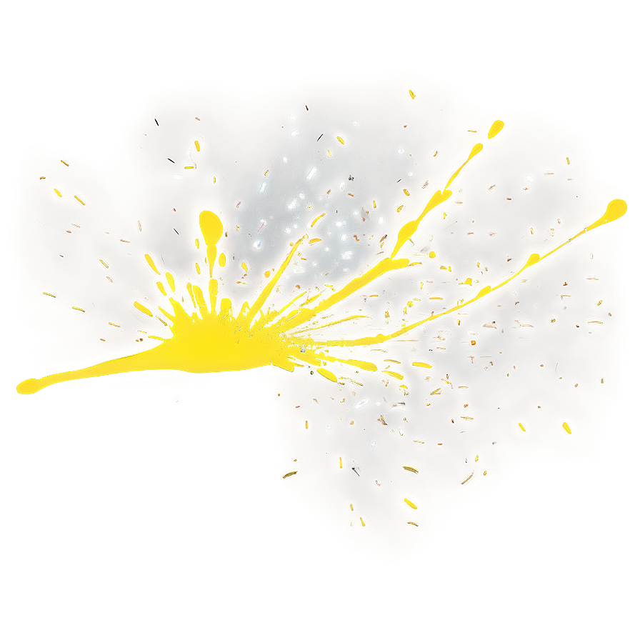 Yellow Paint Splatter PNG bcd30 PNG with transparent background