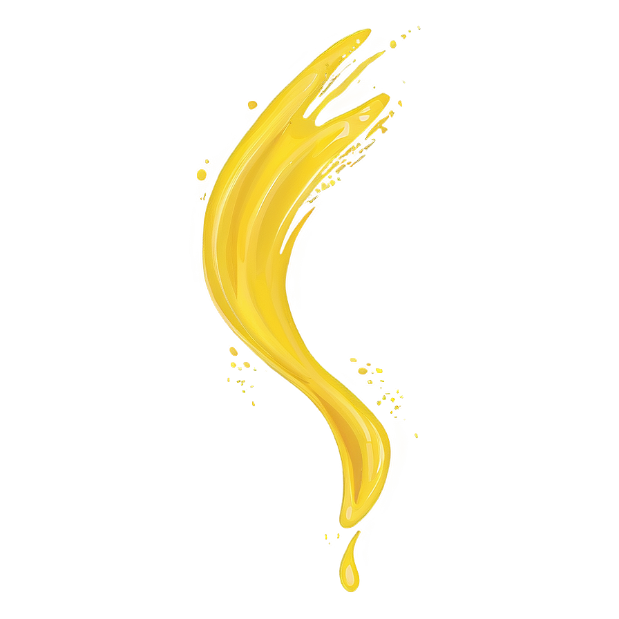 Yellow Paint Stroke Png 53