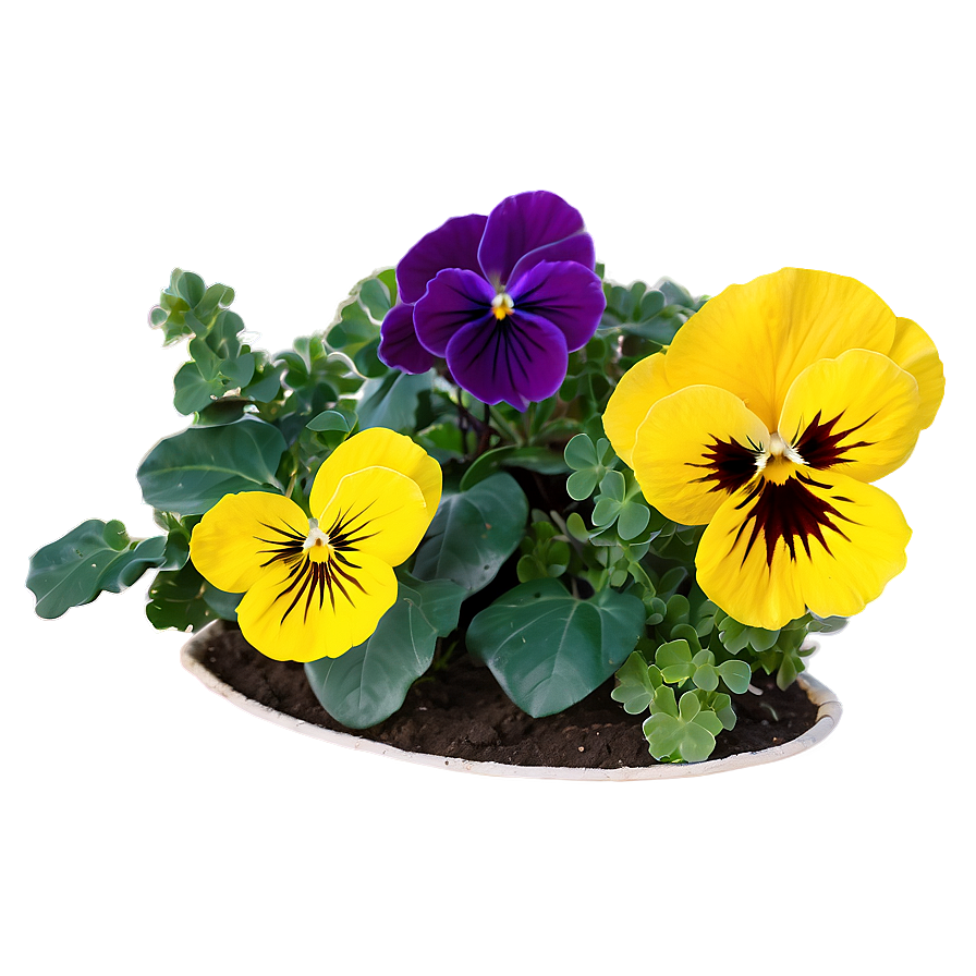 Yellow Pansy PNG 06232024 PNG with transparent background