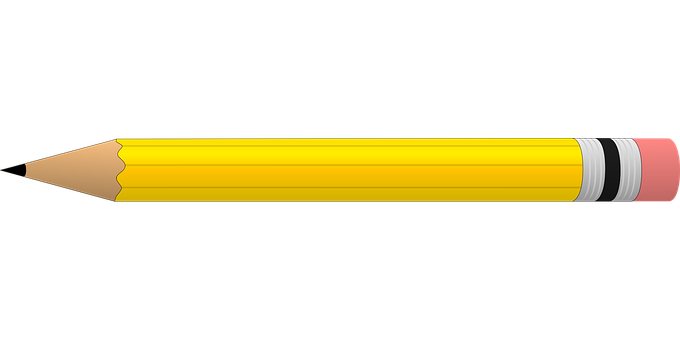 Yellow Pencil Black Background PNG image with a transparent background, free high-resolution download
