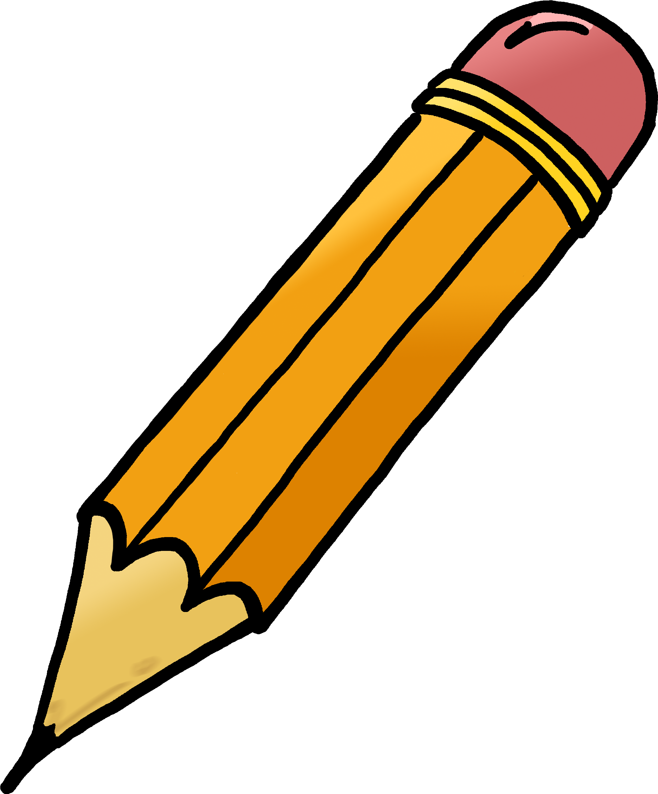 Yellow Pencil Clipart Illustration